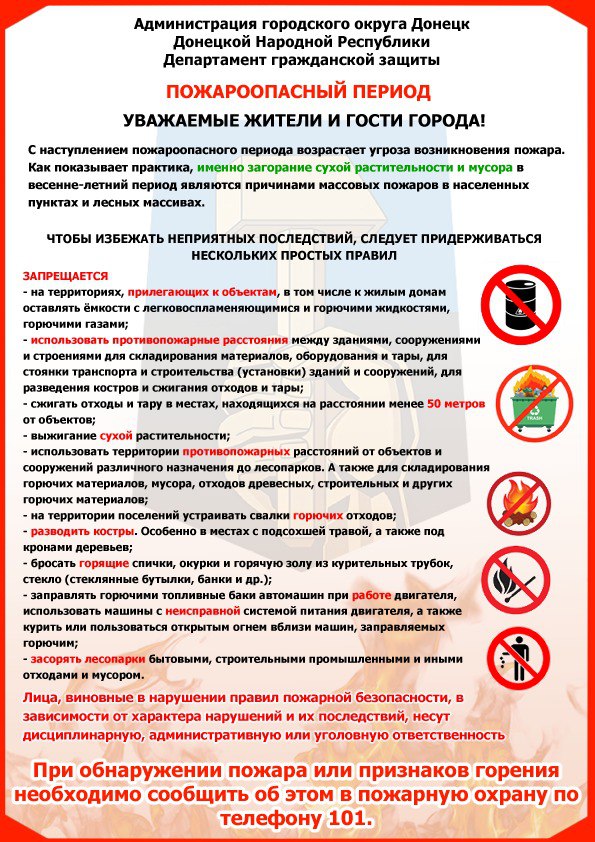Меры пожарной безопасности.