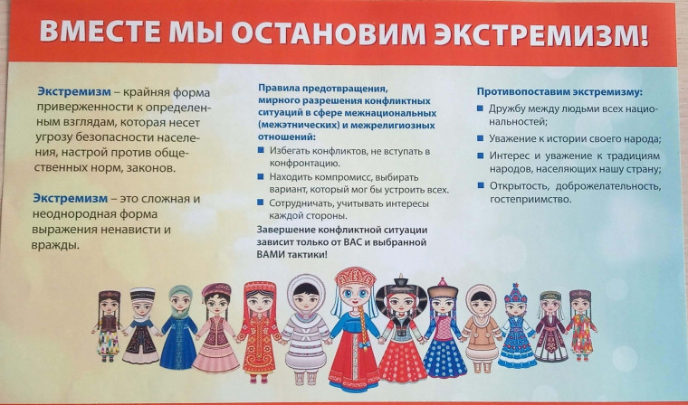 Профилактика экстремизма и терроризма.